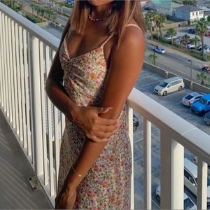 floral summer midi dress